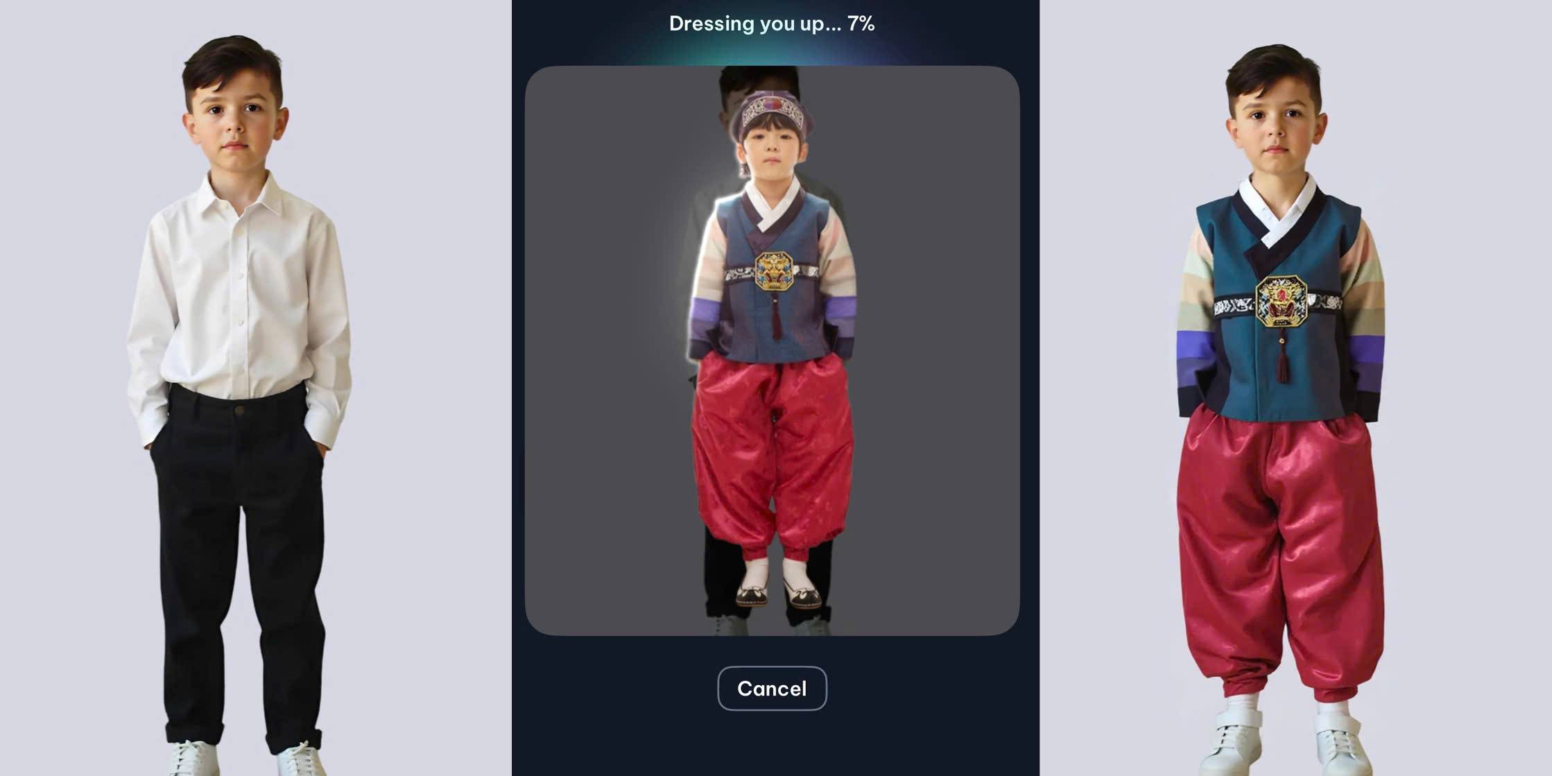 korean traditional clothing try on