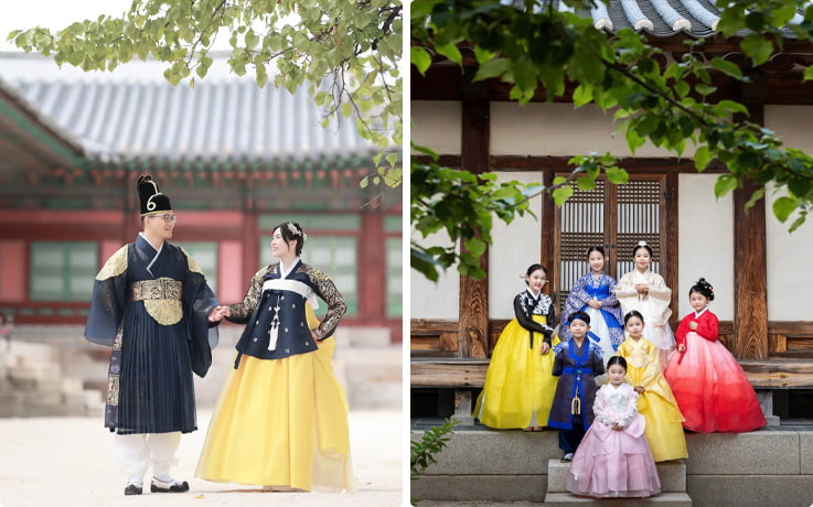 Unlike form-fitting modern fashion, hanbok embraces loose, draped elegance
