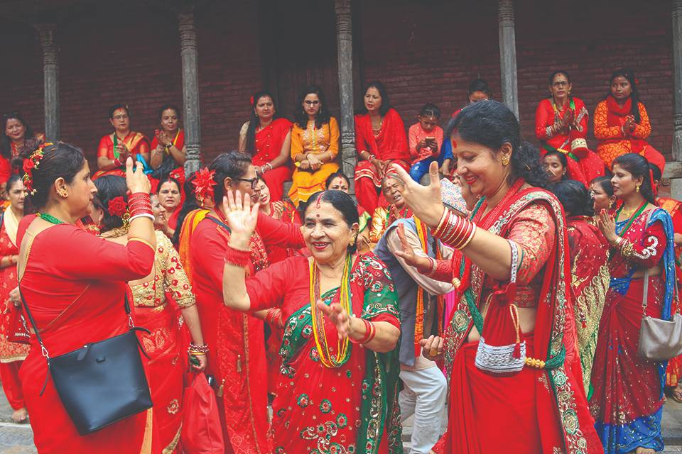Sari is also a traditional dress for women in Nepal