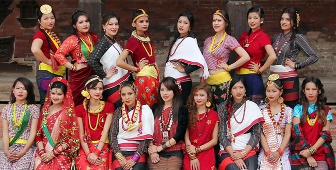 diverse traditional attire in Nepal