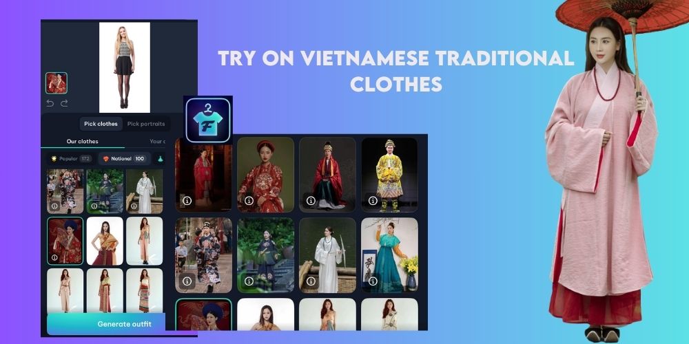 Try On Traditional Vietnamese Clothes With AI Clothes Changer