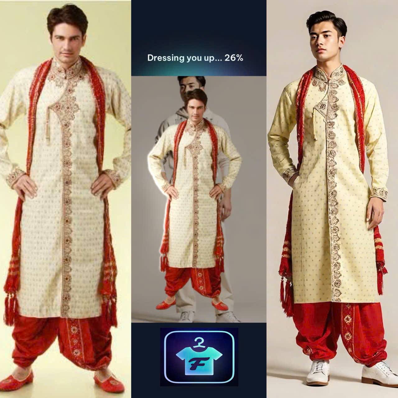Try on tradtional Bangladesh clothes for men